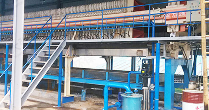 Filtro prensa para la industria de aguas residuales de impresión y teñido